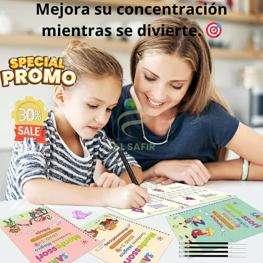 SET DE 4 DE LIBROS MAGICOS CALIGRAFIA-MagicWrite™