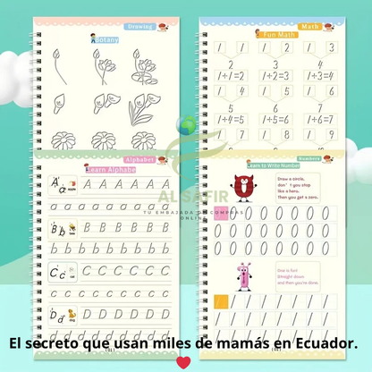 SET DE 4 DE LIBROS MAGICOS CALIGRAFIA-MagicWrite™